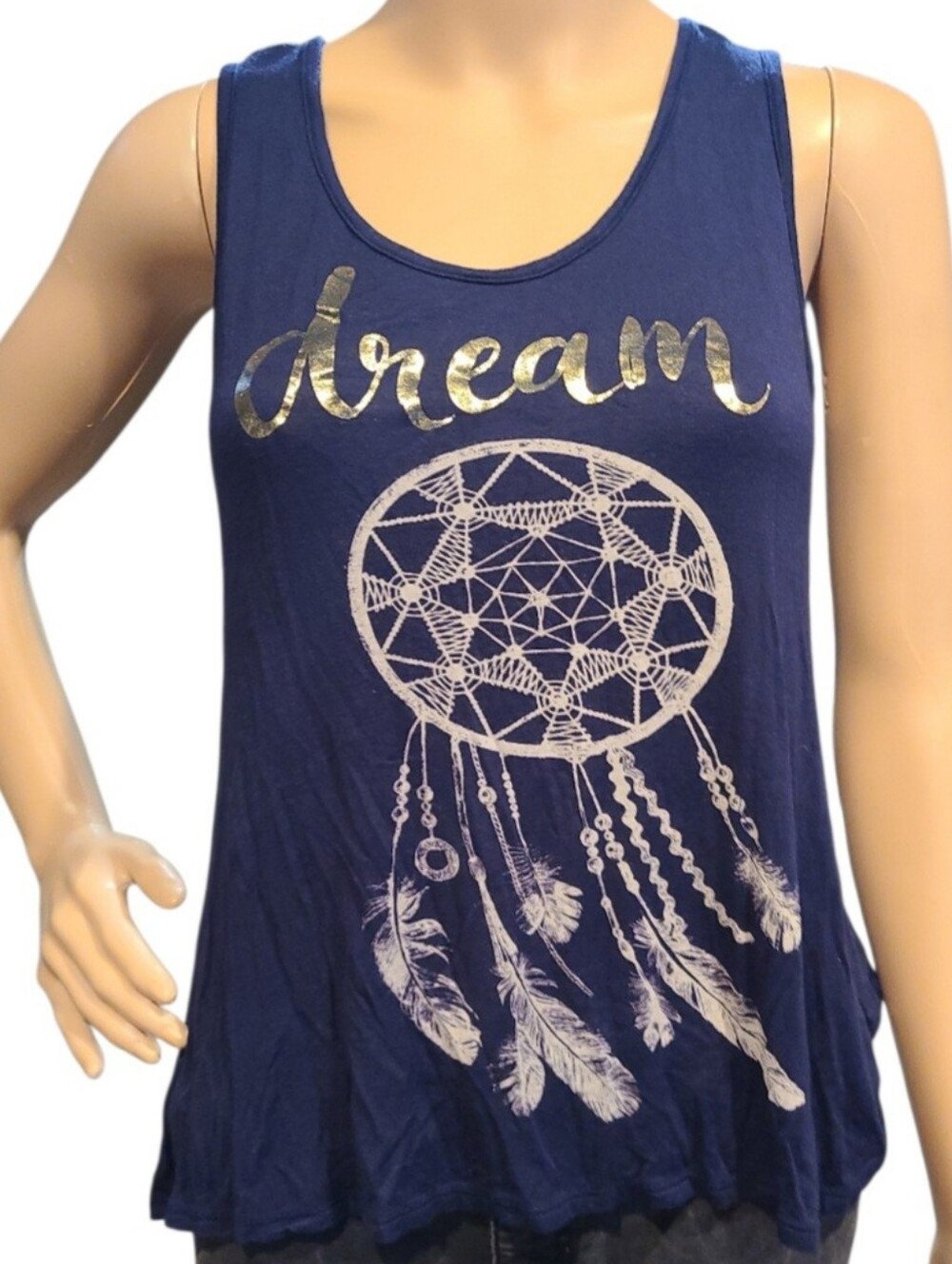 Free Kisses Dream Catcher Crochet Tank Top